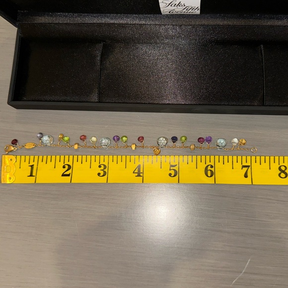 Marco Bicego Gold Bracelet with Multi-Colored Gemstones - Picture 5 of 5